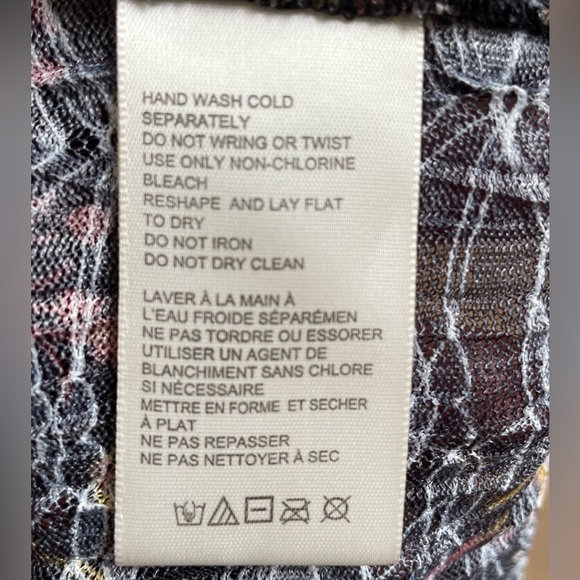 Free People XL floral Angelina top with snaps - Picture 11 of 12